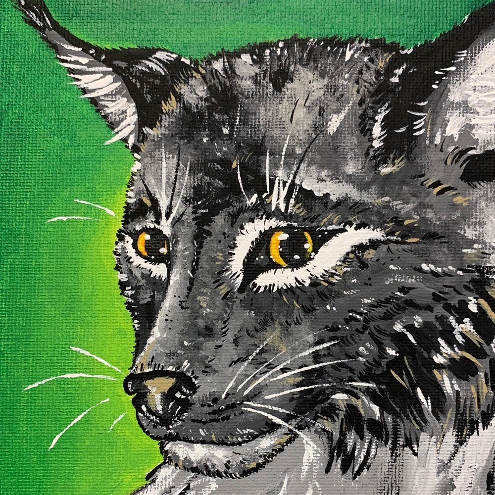 Bobcat painting